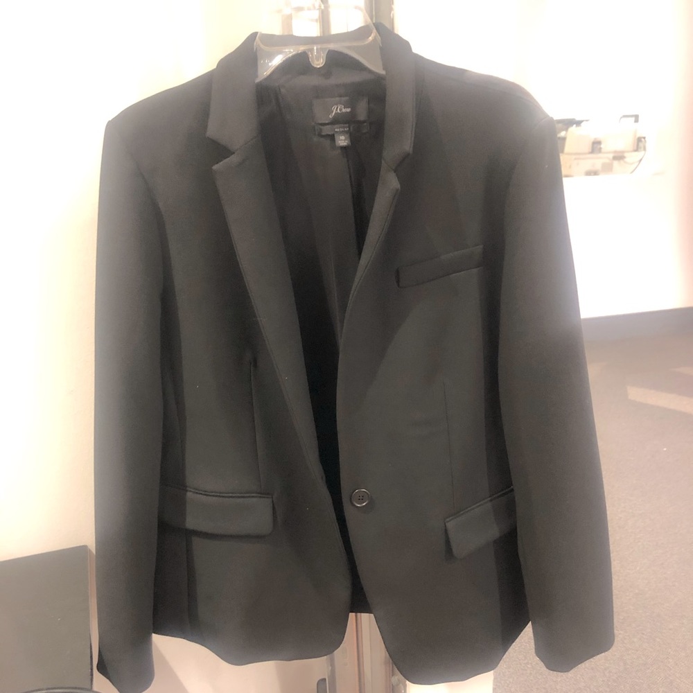 J Crew Black Regent Blazer size 16